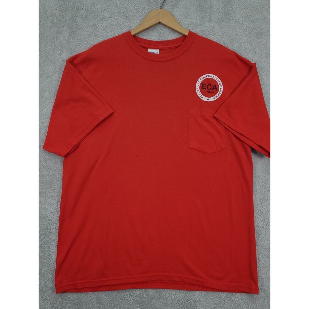 Electrical Corporation Of America Mens T-shirt Sz XL Red